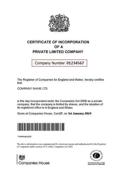 Sample Certificate of Incorporation.